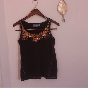 Vera Wang sparkly tank top